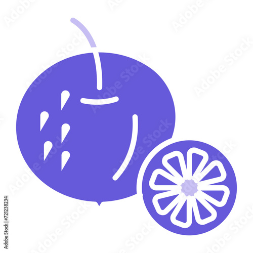 Tangerine Icon of Seasonal iconset.
