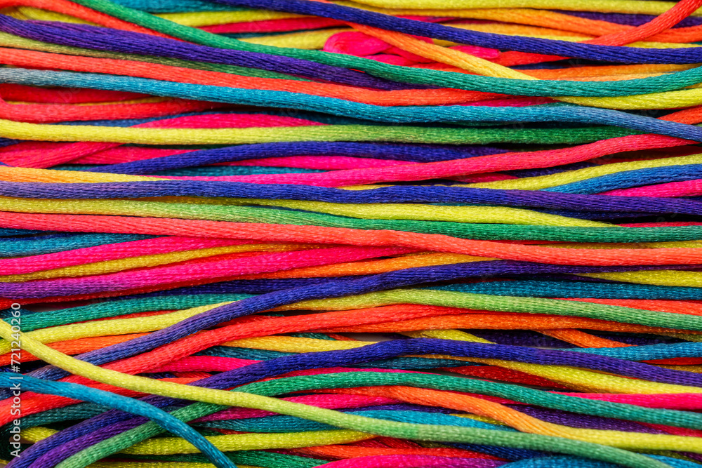 background from multi-colored threads