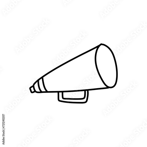 Hand drawn megaphone icon