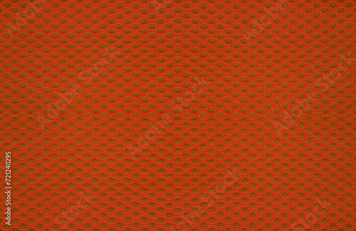 Closeup red color fabric texture