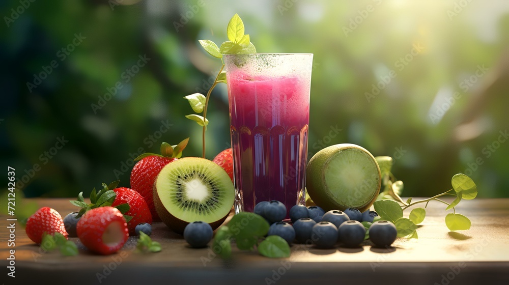 A Vibrant Smoothie Packed with Antioxidants
A Vibrant Smoothie Packed with Antioxidants