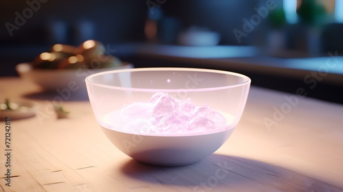 Beautiful Close-Up of a Bowl with Skyr Yogurt

 photo