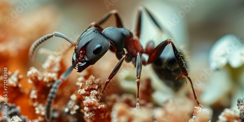 Ant on the ground. Ant macro. Ant on the ground. Ant macro. Ant macro. Ant macro © YuDwi Studio