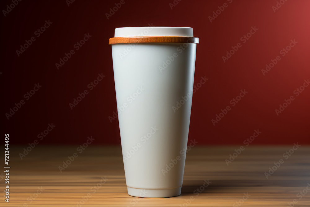 Mockup of take away paper coffee cup with customizable space for test. Mockup of take away paper coffee cup with customizable space for test.