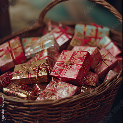 gift box with christmas decorations © Irene
