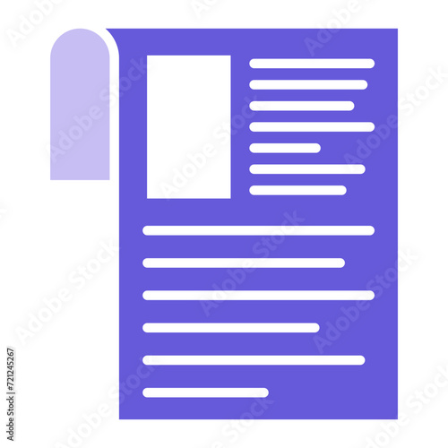 Newspaper Icon of Morning and Breakfast iconset.