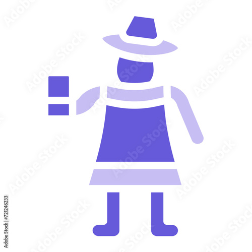 Woman Taking Selfie Icon of Housekeeping iconset.
