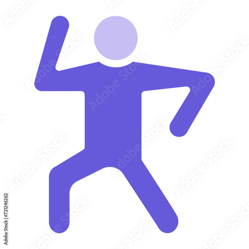 Aerobics Stand Icon of Physical Fitness iconset.