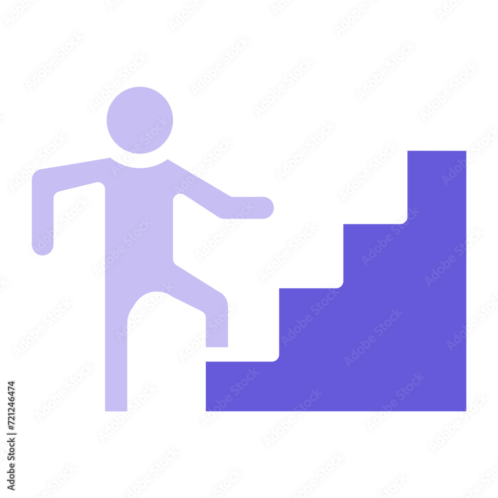 Person Climbing Stairs Icon of Physical Fitness iconset. Person Climbing Stairs Icon of Physical Fitness iconset.