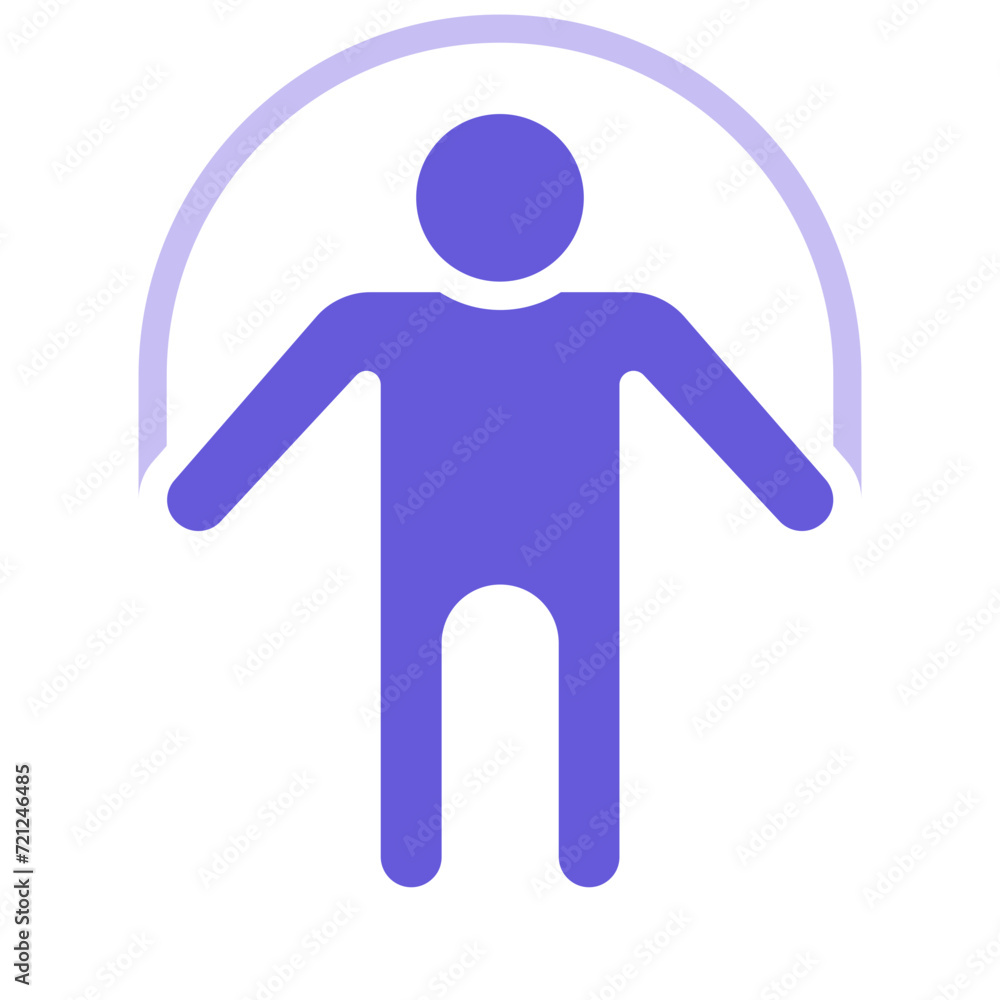 Person skipping rope Icon of Physical Fitness iconset. Person skipping rope Icon of Physical Fitness iconset.