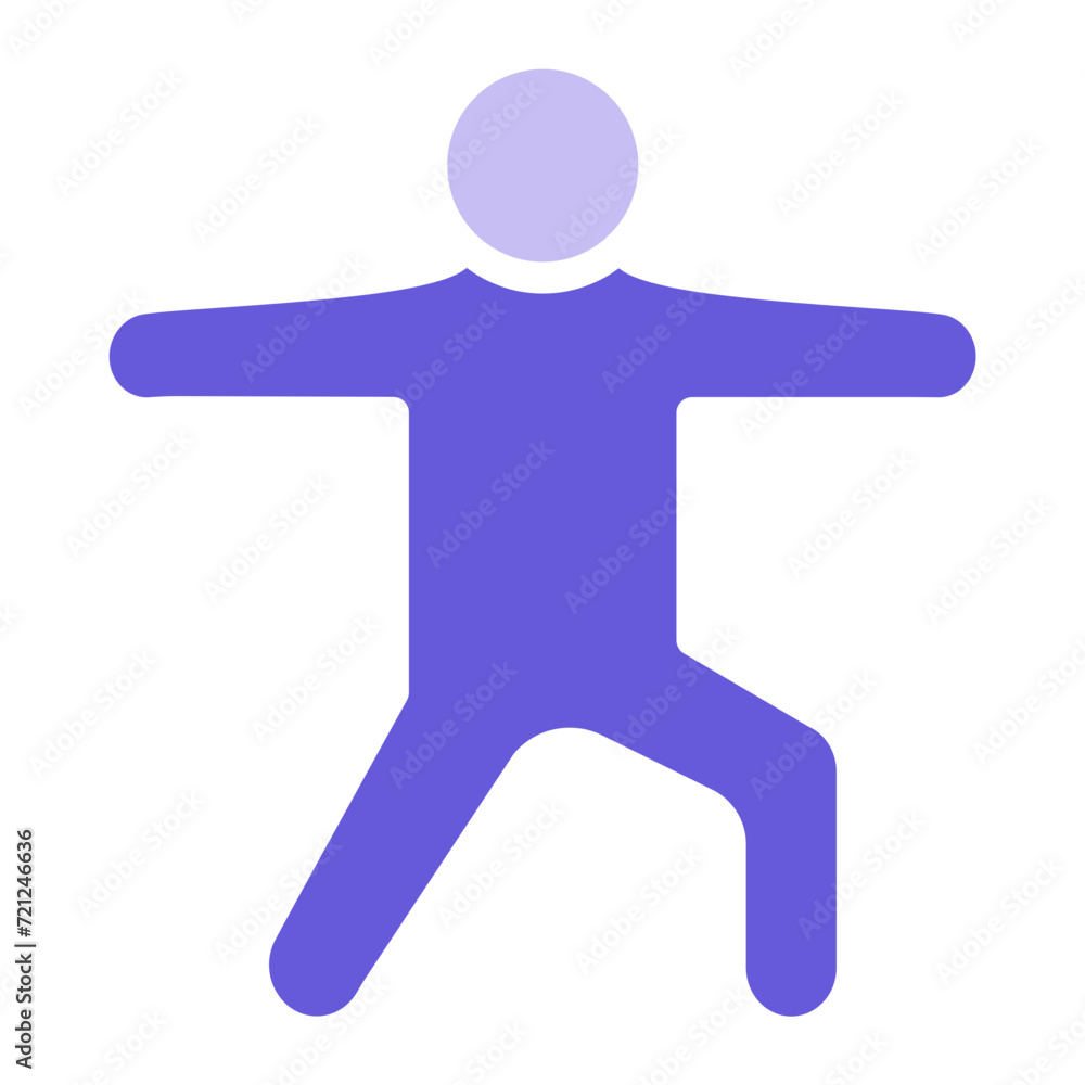 Warrior Pose Right Icon of Physical Fitness iconset. Warrior Pose Right Icon of Physical Fitness iconset.