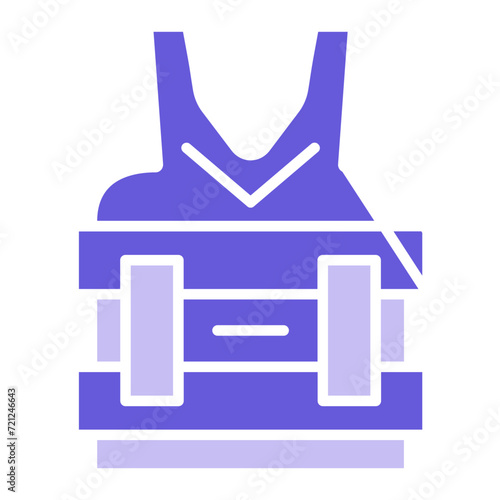 Bullet Proof Vest Icon of Crime and Law iconset.