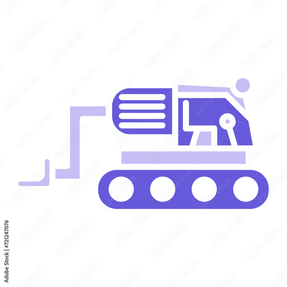 Backhoe Icon of Construction Tools iconset.