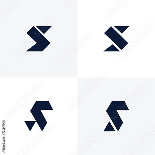 Free Download set modern and strong letter S initials logo design - GFXLoad