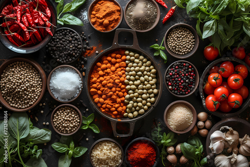 various types of iron foods and spices