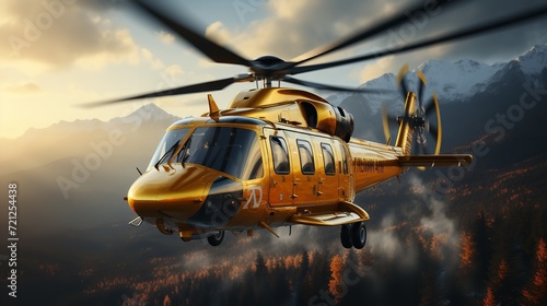 Concept of Air Ambulance Featuring a Helicopter

 photo
