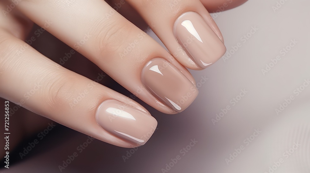 hand with polish hand with polish