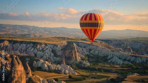 Sky-High Advertisement: Alpine Balloon Journey