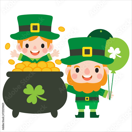 Happy Saint Patrick's Day Clipart, Kid patrick