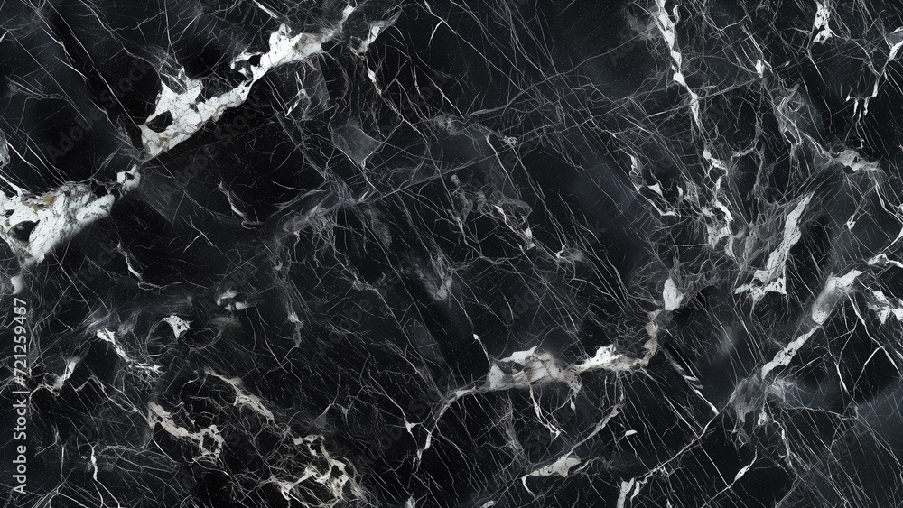 Dark Luxury: Nero Marquina Marble Texture