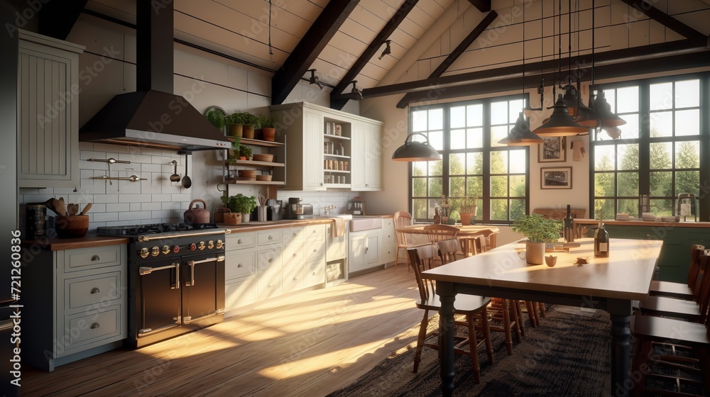 Modern Kitchen Interior 8K/4K Photorealistic


