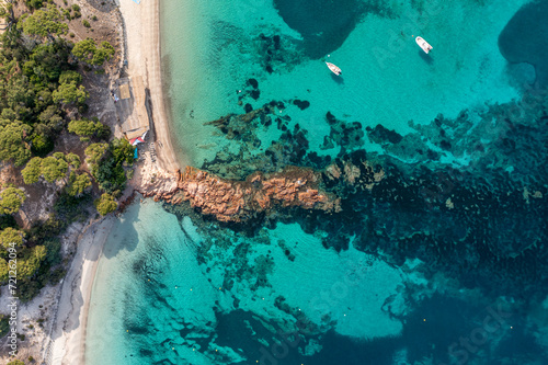 Gorgeous Palombaggia Beach, Corsica, France  photo
