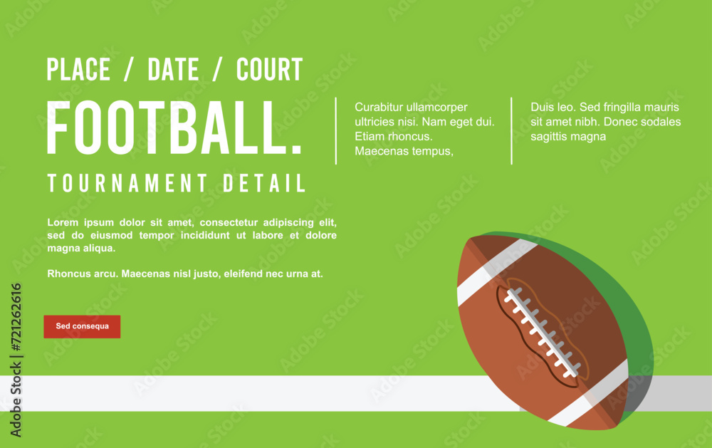 Attractive editable vector rugby background design great for your design resources print and others Attractive editable vector rugby background design great for your design resources print and others