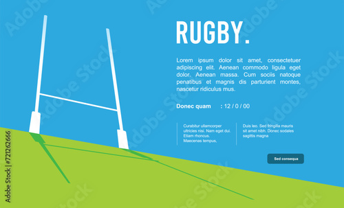 Attractive editable vector rugby background design great for your design resources print and others	