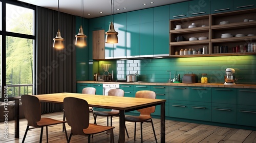 Modern Kitchen Interior 8K/4K Photorealistic