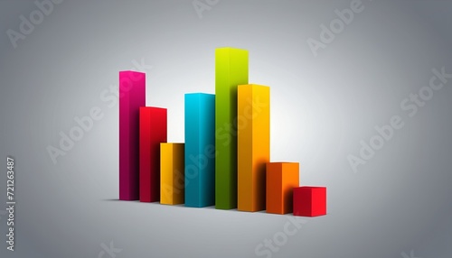 Business Chart Icon  A Vector Illustration of Growth Diagram