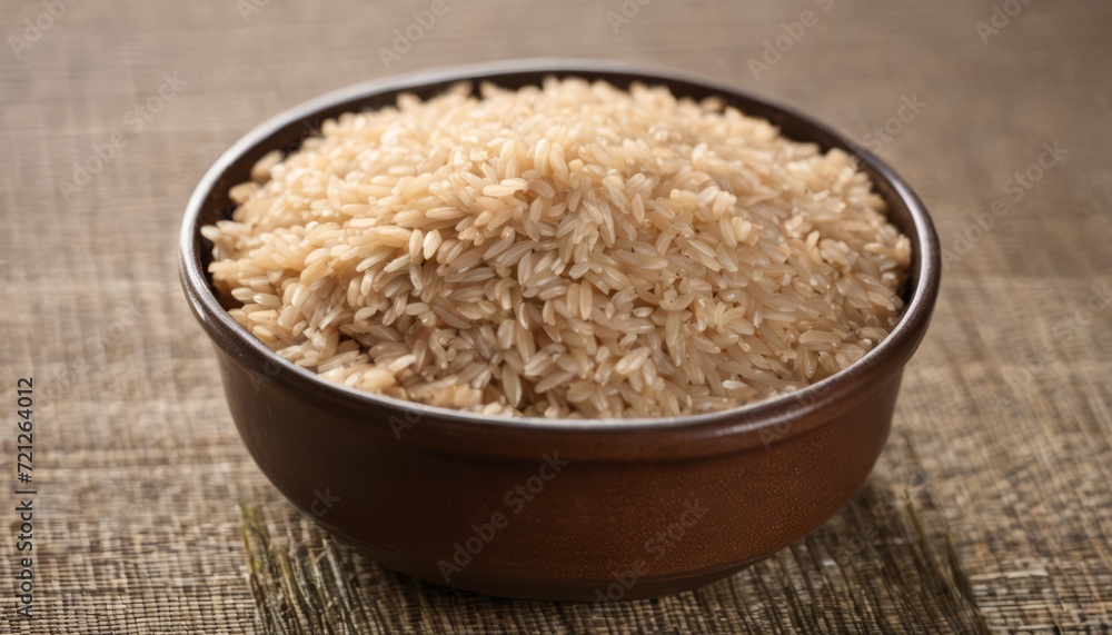 A bowl of white rice on a table A bowl of white rice on a table