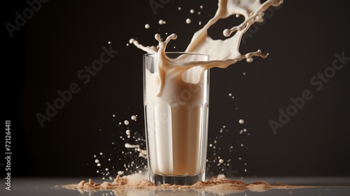 Product Shoot of Protein Powder Falling

 photo