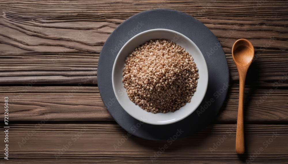 A bowl of oatmeal with a spoon next to it A bowl of oatmeal with a spoon next to it