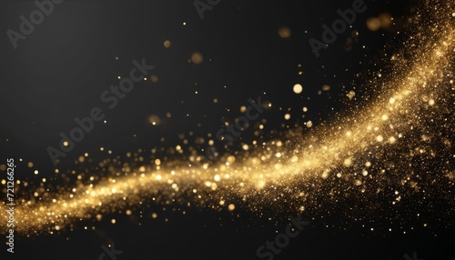A gold and black starburst in the dark © vivekFx