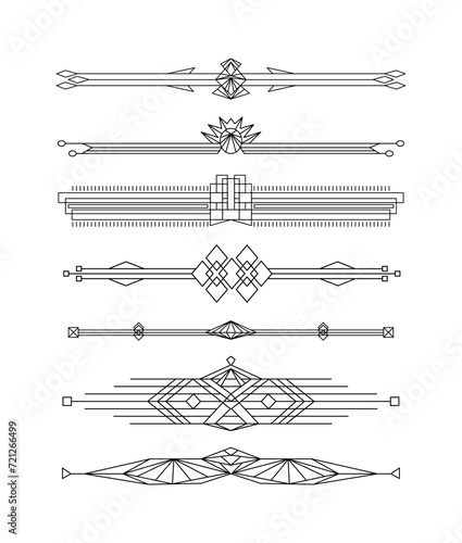 Hand drawn decorative divider collection