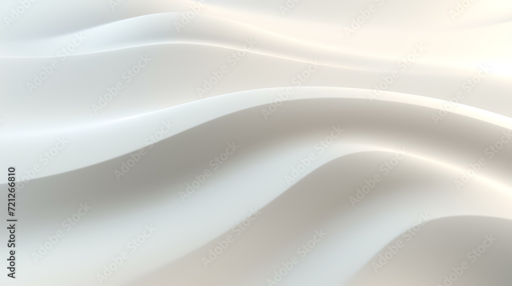 Obraz premium Soft Milk White Wave Background with a Subtle