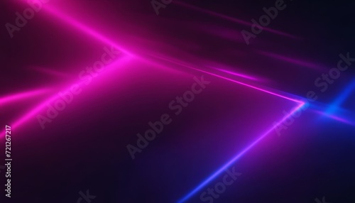 A purple and blue light streak in the dark