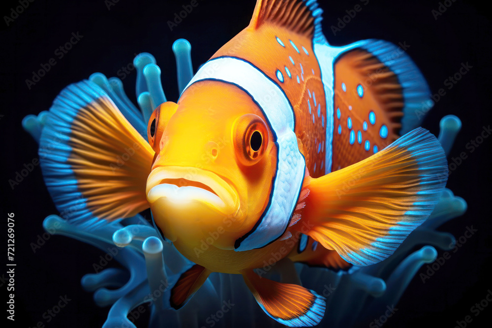 Anemone-a clown fish (Amphiprion percula)8 - obrazy, fototapety, plakaty 