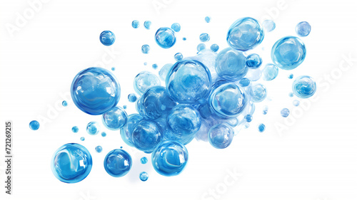 Water Drops and Bubbles: A Clear Aquatic Composition