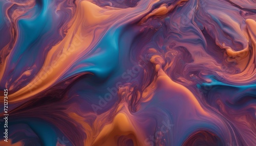 A close up of a colorful abstract painting