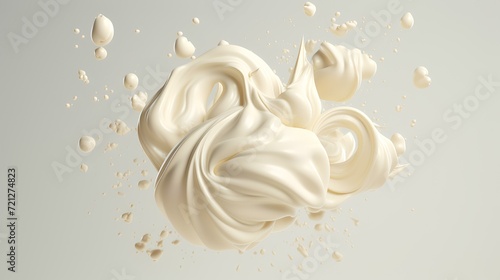 White cream background. AI Generative AI 8k re_fd  