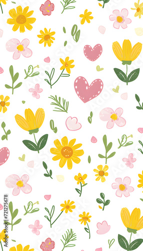 Wallpaper Mural Cute Pattern Torontodigital.ca