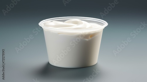 Yoghurt Sour Cream Plastic Cup With Aluminum

 photo