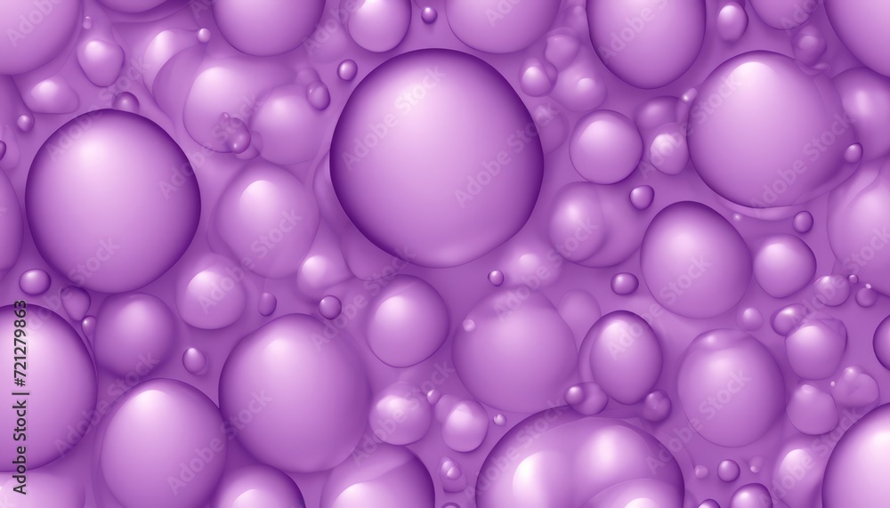 Purple bubbles in a liquid
