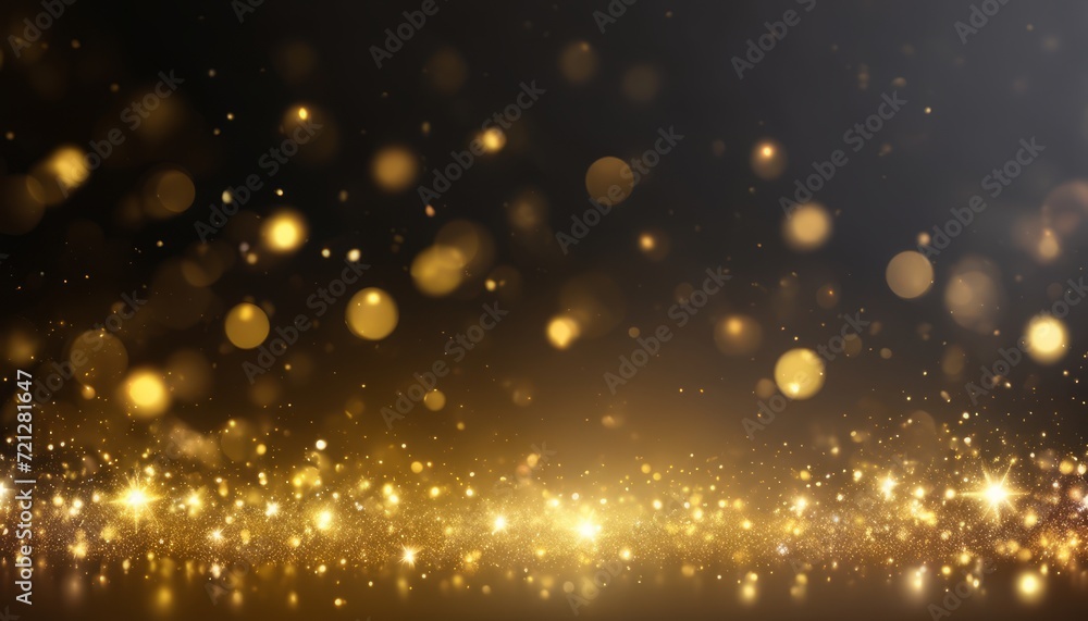 A blurry background of yellow and gold sparkles