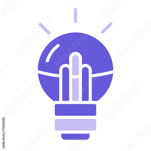 Led Lamp Icon of Electrician Tools iconset.