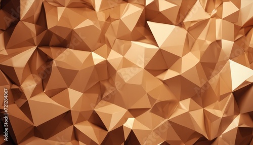 A close up of a brown geometric pattern