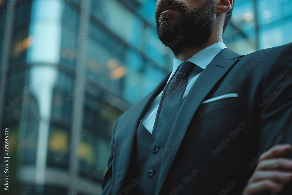 Portrait of a professional businessman by workplace Portrait of a professional businessman by workplace