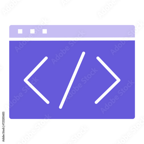 Web Coding Icon of Web Hosting iconset.