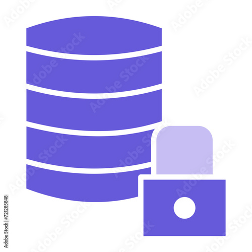 Database Lock Icon of Web Hosting iconset.